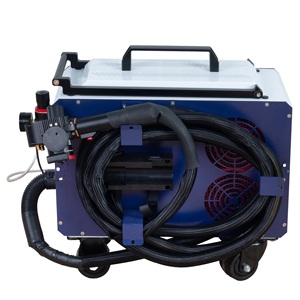 Machine de nettoyage laser à fibre pulsée 300W, style mini-chariot automatique, nouvelle, compatible UPVC/plastique, prix compétitif - Product Image 6