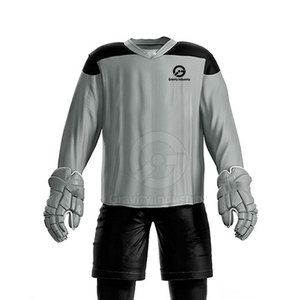 Dernier design, haute qualité, nouvelle arrivée, ensembles d'uniformes de hockey sur glace, écologiques, respirants, séchage rapide, personnalisables, 100% polyester - Product Image 5