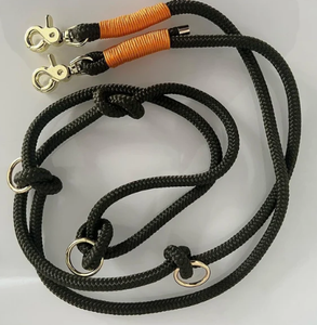 Laisse de corde réglable à 3 voies, 2.5 m de long, laisse pour chien, laisse de guidage, accessoires pour chien, corde PPM, corde - Product Image 1
