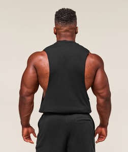 Camisetas Deportivas Personalizadas OEM sin Mangas, 100% Algodón, para Gimnasio, Fitness y Running para Hombre - Product Image 2