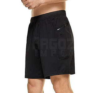 Pantalones cortos personalizables de gimnasio para hombre, 100% algodón, sólidos, cómodos, de secado rápido, estilo informal con logotipo hecho en fábrica, venta en línea - Product Image 3