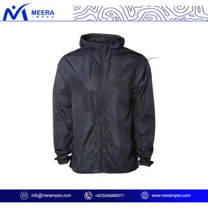 Chaqueta cortavientos impermeable ligera con capucha para hombre, abrigo elegante transpirable a la moda para deportes al aire libre y correr en invierno - Product Image 4