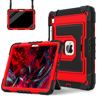 Étui de tablette en silicone PC robuste avec logo personnalisé et grand support pour iPad A16 11e génération 11 pouces 2025 et iPad 10e génération 10,9 pouces 2022