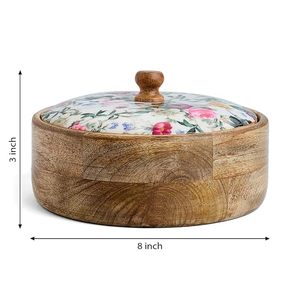 กล่องโรตีไม้เนื้อเบา ใช้งานง่าย สำหรับเก็บชาปาตีร้อนสดใหม่ กล่องชาปาตีไม้รักษ์โลกสำหรับโรตีอุ่น - Product Image 6