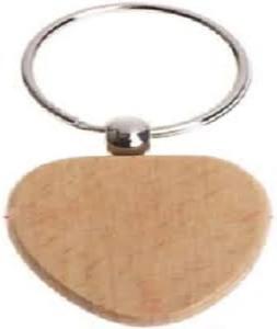 Artesanías de madera Llavero de madera en blanco de la India F S International - Product Image 3