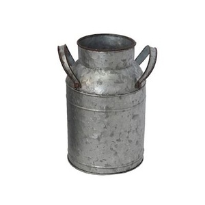 Seau de jardin White Wash Antique Finishing Design Outils de jardinage en métal avec poignées et poignée en bois de haute qualité - Product Image 2