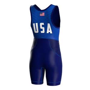 Venta caliente personalizado nuevo estilo diseño poliéster/Spandex todas las camisetas de lucha sublimación equipo EE. UU. - Product Image 2