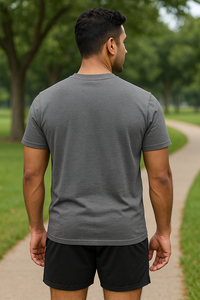 Camiseta OEM personalizada con estampado de letras para hombre, camiseta informal de manga corta de algodón tejido para ropa de calle y uso diario, camisetas de moda - Product Image 4