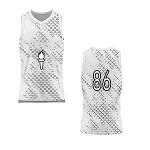 Hauts de basket-ball en maille de polyester uniformes de basket-ball à impression numérique complète - Product Image 1