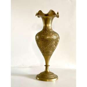 Floral Style Brass <b>Vintage</b> Flower <b>Vase</b> at Minimum 25 Pieces MOQ Bulk Supply Decorative European Flower <b>Vase</b> for Church Decor - Product Image 6