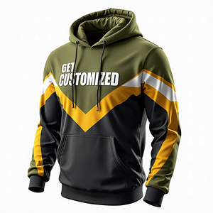 Sudadera con Capucha Personalizada para Hombre, Algodón Combinado, Estilo Urbano Sublimado, Informal y Duradero para un Estilo Cómodo - Product Image 3