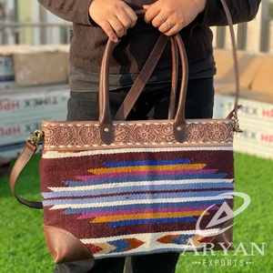 Nuevos bolsos de mano de cuero azteca con herramientas hechos a mano reales, bolso de compras elegante para mujer, accesorios perfectos de estilo Vintage, bolsos de cuero - Product Image 1