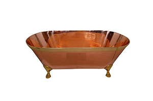 Baignoire Btah en cuivre de luxe très vendue baignoire Btah en cuivre pur de qualité supérieure élégante pour la maison hôtel salle de bain utilisation de Perpouse de bain - Product Image 3