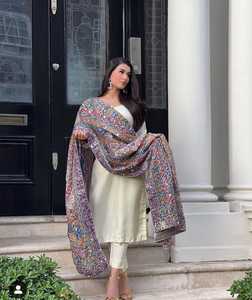 Nuevo diseño de lujo indio Banjara chales antiguo hecho a mano 100% seda pesado espejo trabajo bordado mujeres étnico largo todas las estaciones - Product Image 3