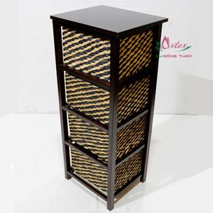 ตู้ผักตบชวาทำด้วยมือทำจากไม้ธรรมชาติ100% ห้องนั่งเล่นและเฟอร์นิเจอร์ห้องน้ำที่สวยงาม - Product Image 2