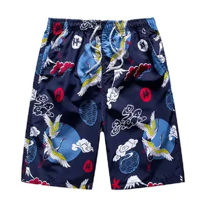 Custom Logo All Over Print Quick Dry Swimming Shorts Men With Drawstring New High Quality 2024