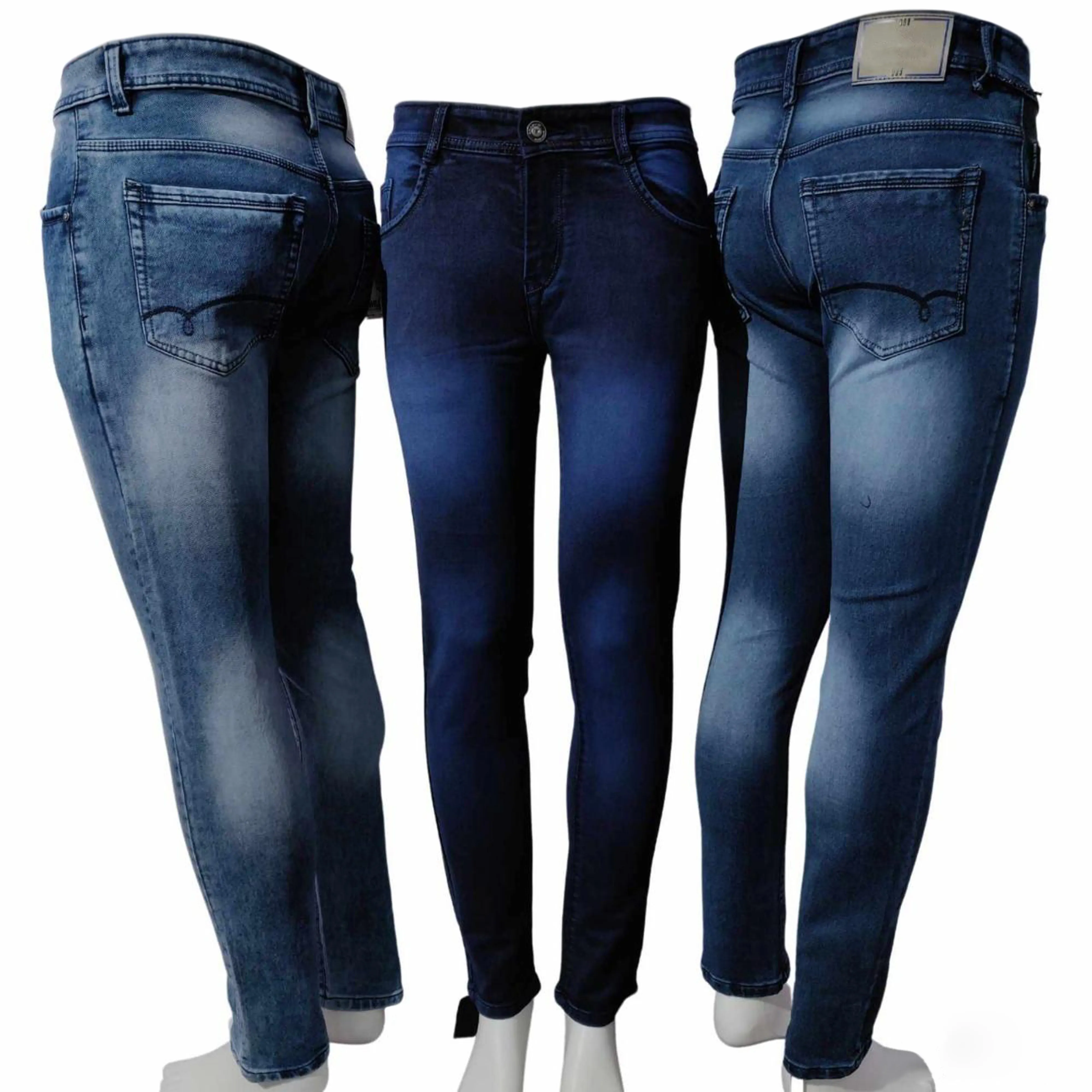 UKA חברות שטף קלאסי המכר אמצע מותניים כותנה ג 'ינס רוכסן ג' ינס לגברים במחיר הטוב ביותר מוכן ספינה