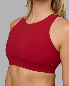 Top qualité personnalisé taille haute couleur rouge soutien-gorge et Shorts femmes ensembles respirant gymnastique entraînement 2 pièces ensemble plage été femmes ensemble - Product Image 4
