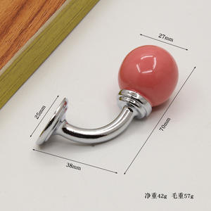 Colorful Ceramic Cabinet Door Hooks <b>Pull</b> Handles for Kitchen Shoe Cabinets Drawer Dresser-Modern Minimalist Durable Design - Product Image 5