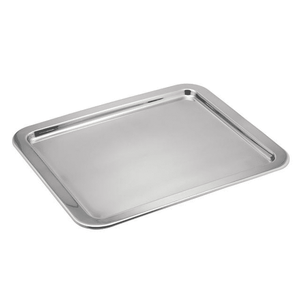 Juego de bandejas de acero inoxidable de 10*4 pulgadas, bandeja rectangular para servir platos, bandejas apilables para anidar, forma cuadrada - Product Image 1