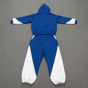 ชุดวอร์มแบบ unisex ดีไซน์ล่าสุด ปรับแต่งได้ ทรงโอเวอร์ไซส์ สไตล์ลำลอง พร้อมฮู้ด ผ้าคอตตอน 100% - Product Image 2