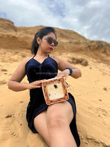 Nuevo estilo occidental hecho a mano con pelo en piel oculta joyero de cuero lindo viaje de moda joyería esencial almacenamiento mínimo - Product Image 2