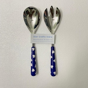 Cubiertos de Hotel de nuevo diseño de alta calidad, acero inoxidable 18/8 con mango de resina, juego de cubiertos para restaurantes, vajilla de tenedor 304 - Product Image 6