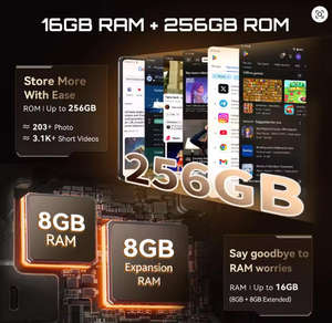 Teléfono Inteligente 5G Cubot X100 Android 15 Dimensity 7025 Pantalla Trasera de 1.72 Pulgadas Cámara Principal de 64MP Batería de 5100mAh Carga Rápida de 33W Teléfono con NFC - Product Image 6