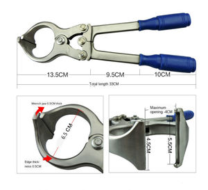 Castrador Burdizzo Reutilizable de Acero Inoxidable para Uso Veterinario Equino - Cierre de Mandíbula Suave y Preciso para Procedimientos en Granjas Animales - Product Image 6