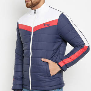 Veste matelassée noire personnalisée de haute qualité North pour hommes chaleur hivernale avec logo avant pour adultes - Product Image 3