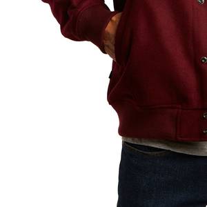 Custom Apparel Vintage Baseball Varsity <b>Jacket</b> for <b>Men</b> Stand Collar 100% Wool Casual <b>Summer</b> Style Breathable & Windproof - Product Image 3