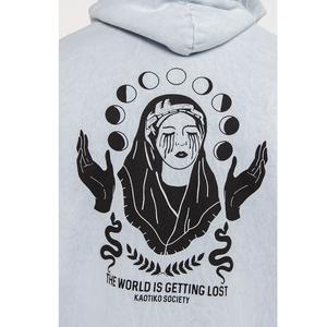 เสื้อมีฮู้ดสำหรับผู้หญิงผ้าคอตตอนเนื้อหนาแบบวินเทจไซส์ใหญ่พิเศษระบายอากาศได้ดีเสื้อสเวตเชิ้ตเปล่าออกแบบได้ตามที่ต้องการ-สำหรับโยคะ - Product Image 5