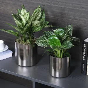 Handcrafted Metal Flower <b>Vase</b> Elegant Contemporary Design for Home & Office Decoration Piece for Apartments big wholesaler - Product Image 3