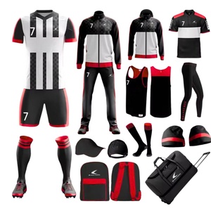 Ropa Deportiva OEM/ODM, Jersey de Fútbol Sublimado para Adultos, Diseño de Logotipo de Club Personalizado, Adhesivo de Transferencia de Calor, 100% Poliéster - Product Image 5