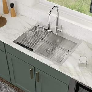 THCSS-0032 TRIHO Professional Grade Stainless Steel <b>Kitchen</b> Handmade Single Bowl Design Soundproof Padding Long-Lasting - Product Image 6