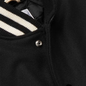 Veste Versity en laine pour homme tenue décontractée couleur unie Style mince vestes pour hommes vêtements de haute qualité vestes en laine Versity homme - Product Image 5