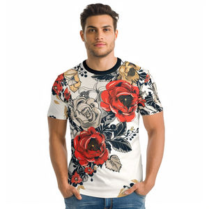 2025 logotipo personalizado poliéster secado rápido transpirable calavera 3D Digital DTG impresión cuello redondo alta calidad sublimación hombres camisetas - Product Image 1
