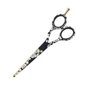 Ciseaux de coupe de cheveux personnalisés de qualité supérieure Design floral Ciseaux de coiffeur à tranchant pour salon et usage domestique - Product Image 3
