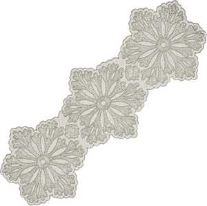 Dessous de verre en ardoise verte de 14 pouces faits à la main, tapis de table en verre perlé élégant et élégant pour la cuisine et l'ameublement de la maison - Product Image 5