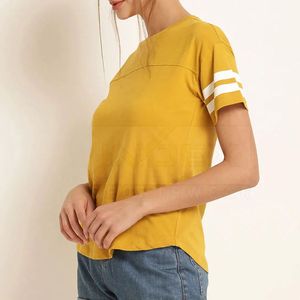 Camiseta de Algodón para Mujer, Informal, para Verano, Tela Suave, Camiseta Estampada para Chicas, Moda Diaria - Product Image 3