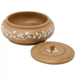 Cacerola de madera con tapa a juego, regalo de inauguración de la casa, calidad lujosa, novedad - Product Image 5