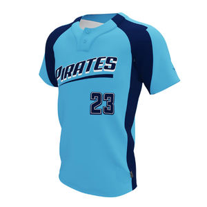 Maillots de baseball et de softball sur mesure de haute qualité nouveau Design bouton Style uniforme respirant et options de taille plus - Product Image 3