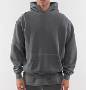 High Quality Cotton Heavy Weight Fleece Hoddie Gsm The Hoodie Men Logo Oversized Blank Stone Washed Vintage No <b>String</b> Hoodies - Product Image 4