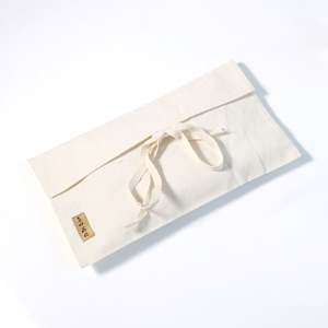 Sac de rangement en mousseline de coton naturel grand format avec rabat, personnalisable avec logo, écologique, durable, pour vêtements, couettes, cadeaux, anti-poussière - Product Image 2