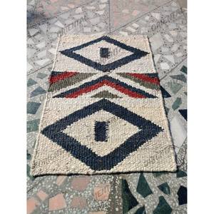 Tapis moderne personnalisé Tapis en laine et jute Tapis bohème Tapis d'appoint de couloir fait à la main - Product Image 1