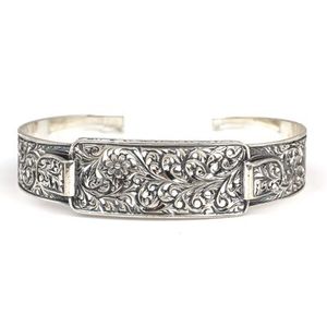 Handmade 925 Sterling Silver Engraved Fine Charm <b>Bracelet</b> - Product Image 4