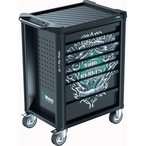 Rebel B785xD709xH1020mm 1000kg <b>Workshop</b> Trolley with 7 <b>Drawers</b> 78-piece WERA Tool Cabinets - Product Image 1