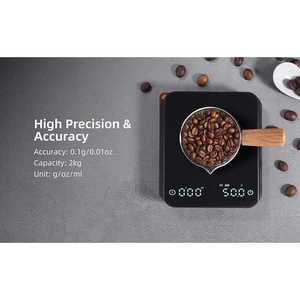 Báscula Digital de Cocina para Café de 2 kg/0,1 g, Material Plástico ABS, Pantalla LCD, Temporizador, Funciones para Verter, Goteo y Espresso - Product Image 2