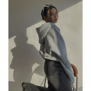 Sweat-shirts d'hiver pour femmes à capuche imprimés sur mesure par le fabricant, 100% fibre de bambou, coupe-vent, écologiques, formels, séchage rapide - Product Image 4