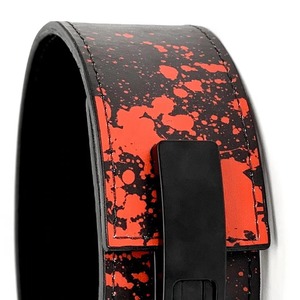 Anime Levantamiento de pesas Cinturón de palanca de cuero 10cm de ancho Heavy Duty 13mm Cinturón de entrenamiento grueso - Product Image 4